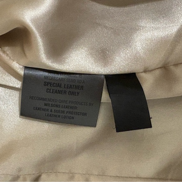 Wilsons Leather Cream Jacket - Picture 4 of 6